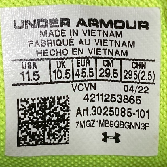 Under Armour Mens Highlight MC White Football Athletic Cleats Shoes SZ US 11.5 - Picture 11 of 11